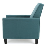 Christopher Knight Home Darvis Fabric Recliner Club Chair, Dark Teal 26.75D x 34W x 36.25H in GDFStudio