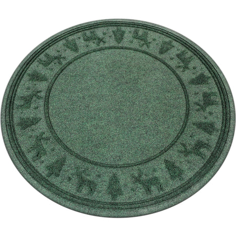 Motionchic Christmas Tree Mat 35" Christmas Tree Stand Mat with Lip Heavy Duty Christmas Tree Floor Protector Waterproof Christmas Tree Stand Pad from Spills Scratches Xmas Home Decor (Green,Reindeer) Motionchic