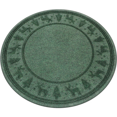 Motionchic Christmas Tree Mat 35" Christmas Tree Stand Mat with Lip Heavy Duty Christmas Tree Floor Protector Waterproof Christmas Tree Stand Pad from Spills Scratches Xmas Home Decor (Green,Reindeer)