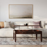 SIMPLIHOME Artisan SOLID WOOD 46 Inch Wide Rectangle Contemporary Lift Top Coffee Table in Russet Brown, For the Living Room and Family Room SIMPLIHOME