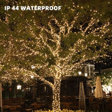 Dazzle Bright 33FT 100 LED Christmas String Lights Indoor Outdoor Waterproof, Warm White Christmas Lights Green Wire, Twinkle Lights Plug in for Tree Room Bedroom Wedding Xmas Decorations Dazzle Bright