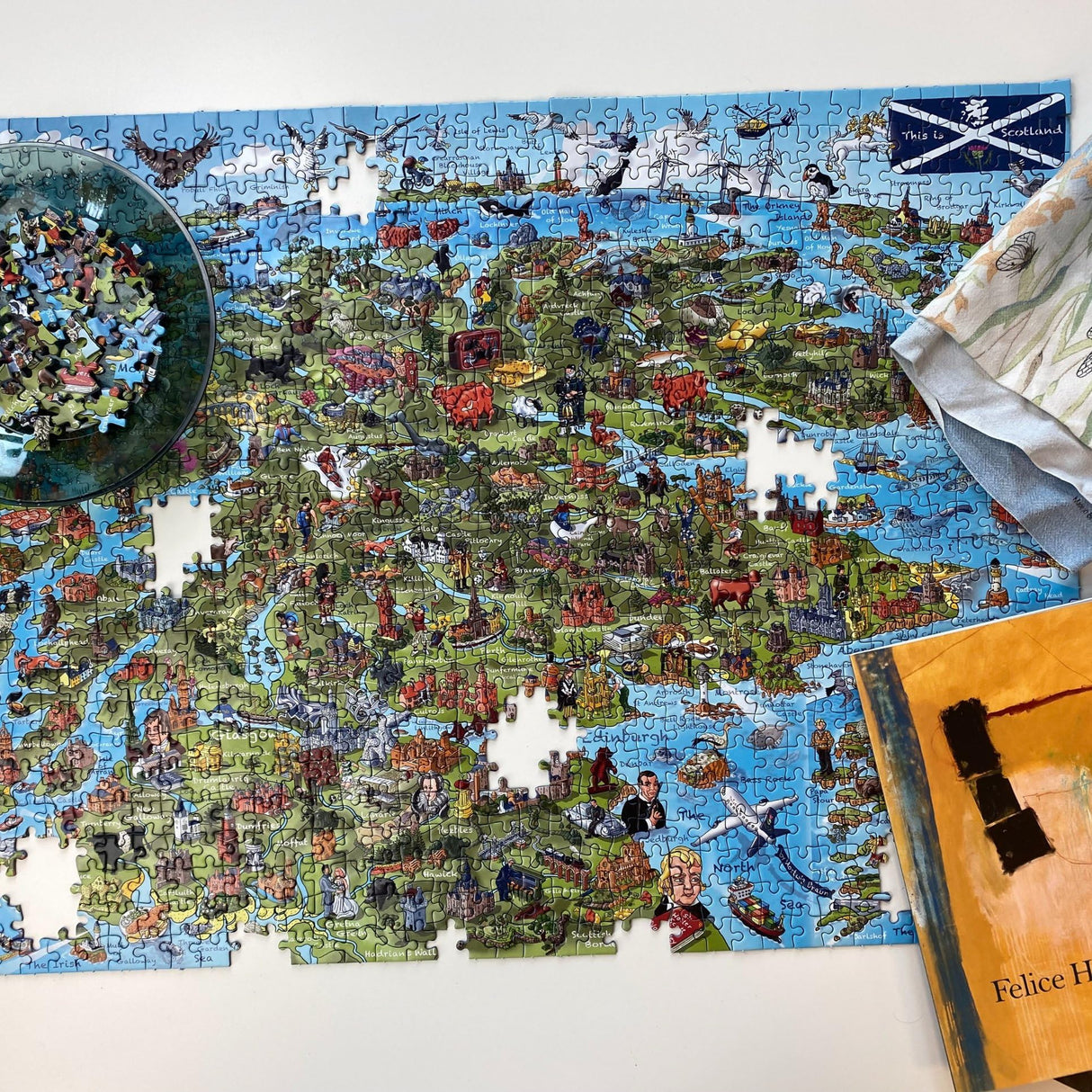 This is Scotland 1000 Piece Jigsaw Puzzle | Map Jigsaw Puzzle | Sustainable Puzzle for Adults | Premium 100% Recycled Board | Great Gift for Adults | Gibsons Games Gibsons