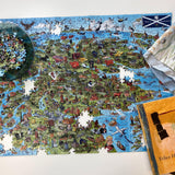 This is Scotland 1000 Piece Jigsaw Puzzle | Map Jigsaw Puzzle | Sustainable Puzzle for Adults | Premium 100% Recycled Board | Great Gift for Adults | Gibsons Games Gibsons