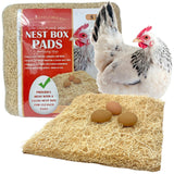 Nest Box Pads for Chicken Nesting Boxes - 13 x 13 Pads Made in USA from Sustainably Sourced Aspen Excelsior (5 Pack) Pecking Order