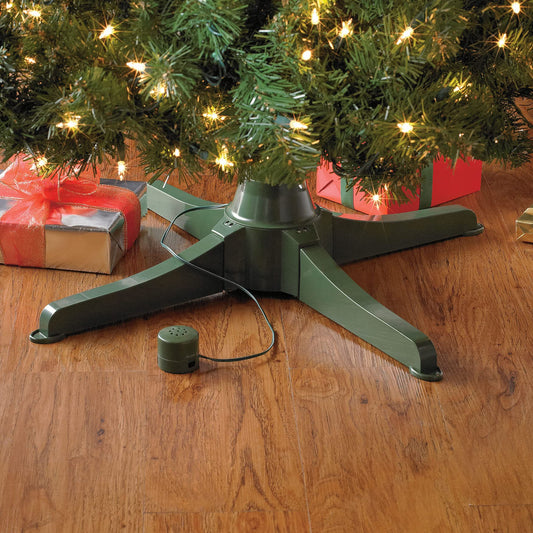 BrylaneHome Musical Rotating Christmas Tree Standard - Green