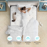 Serweet 8 Inch Memory Foam Hybrid Queen Mattress - Heavier Coils for Durable Support - Pocket Innersprings for Motion Isolation - Pressure Relieving - Medium Firm - Made in Century-Old Factory Serweet