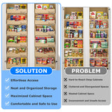 WelFurGeer Soft Close Pull Out Drawers for Cabinets, 32" W x 22" D Pull Out Cabinet Drawer with Heavy Duty Slides, Pull Out Cabinet Organizer, Cabinet Pull Out Shelves, Pull-Out Home Organizers WelFurGeer