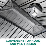 DWVO 12x14ft Hardtop Gazebo Double Roof with Nettings and Curtains, Heavy Duty Galvanized Steel Outdoor Vertical Stripes Roof for Patio, Backyard, Deck, Lawns, Brown DWVO