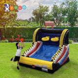 Pogo Bounce House Basketball Hoop Inflatable for Adults and Kids, Mini Hoop Arcade Style Game for Poolside & Outdoor Party, Backyard Toys, (2) Hoops, (2) Balls, Blower, and Stakes, 9' L x 10' W x 8' H Pogo Bounce House