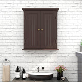 ChooChoo Bathroom Wall Cabinet, Over The Toilet Space Saver Storage Cabinet, Medicine Cabinet with 2 Door and Adjustable Shelves, Cupboard ChooChoo