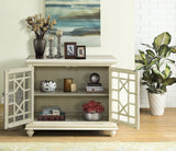 Martin Svensson Home Small Spaces 2-Door Accent Cabinet - TV Stand, 38" W x 32" H, Antique White Martin Svensson Home