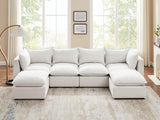 VANOMi Modular Sectional Sofa, 6 Seater Sectional Sofa Modular Sectional Couch for Living Room, U Shape Sofa VANOMi
