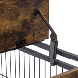 31.5Inch Dog Crate Furniture, Heavy Duty Wooden Dog Kennel,Indoor Pets Furniture Style End Table Dog Cage (31.5Inch Rustic Brown) LUKYRA