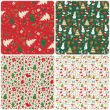 PlandRichW Christmas Wrapping Paper Folded for Kids Boys Girls Man Women Gift's. Papercraft Snowmen, Candy Canes, Tree, Socks, Snowflakes, Happy New Year Bulk of 12 Sheets 20"x 29" Folded PlandRichW
