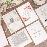 25 Sheets Watercolor Paper, 300 GSM Deckled Edge Paper 4 x 6 inch Rough/Textured Handmade Paper Cotton Paper White Textured Paper for Watercolors, Wedding Invitations, Cards, Crafts Prudiut