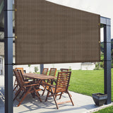 AwnPro 9' x 18' Outdoor Pergola Shade Cover Canopy for Patio Deck Porch Backyard Gazebo Replacement Shade Cover with Spaced Grommets Weighted Rods Brown AwnPro