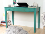 Hives and Honey Ainsley Vanity Desk Dressing Table with USB and Outlet - Turquoise Hives and Honey