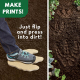 MindWare Paint Your Own Stepping Stone: Dinosaur Footprint – Weather-Resistant 8.5-inch x 10-inch Stepping Stones Kids Craft Kit - Includes Paint, Brushes and Instructions – Ages 8 and Up MindWare