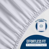 Utopia Bedding Waterproof Mattress Protector Twin Size, Premium Terry Mattress Cover 200 GSM, Breathable, Fitted Style with Stretchable Pockets (White) Utopia Bedding