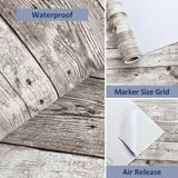 WESTICK Shiplap Peel and Stick Wallpaper for Walls Wood Contact Paper for Countertops Waterproof Wood Grain Contact Paper for Cabinets Kitchen Table Self Adheive Vinyl Wallpaper Roll 17.71x118 in WESTICK