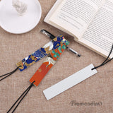 Framendino, 5 Pack Sublimation Leather Bookmarks Heat Transfer Leather Bookmarks Blank Bookmark for DIY Crafts Framendino