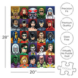 AQUARIUS DC Comics Puzzle Cast Faces (1000 Piece Jigsaw Puzzle) - Officially Licensed DC Comics Merchandise & Collectibles - Glare Free - Precision Fit - 20 x 28 Inches AQUARIUS