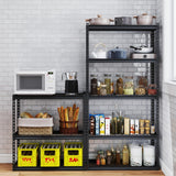 LI JIU HOME 5 Tire Storage Shelving Heavy Duty Garage Shelves 2000LBS Load Bearing, Full Metal Shelving Units, Durable Construction, Adjustable Shelves, Easy Assembly, 36''W x 16''D x 72''H LI JIU HOME