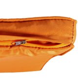 Outsunny 2 Person Wicker Hanging Swing Bench, Front Porch Swing Outdoor Chair with Cushions 550 lbs. Weight Capacity for Backyard, Garden, Orange Outsunny