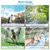 Vantic Trampoline Sprinkler, Net Friendly Water Sprinkler for Kids, 360° Rotating Trampoline, 5 Minutes Quick Setup Accessories, Blue Vantic