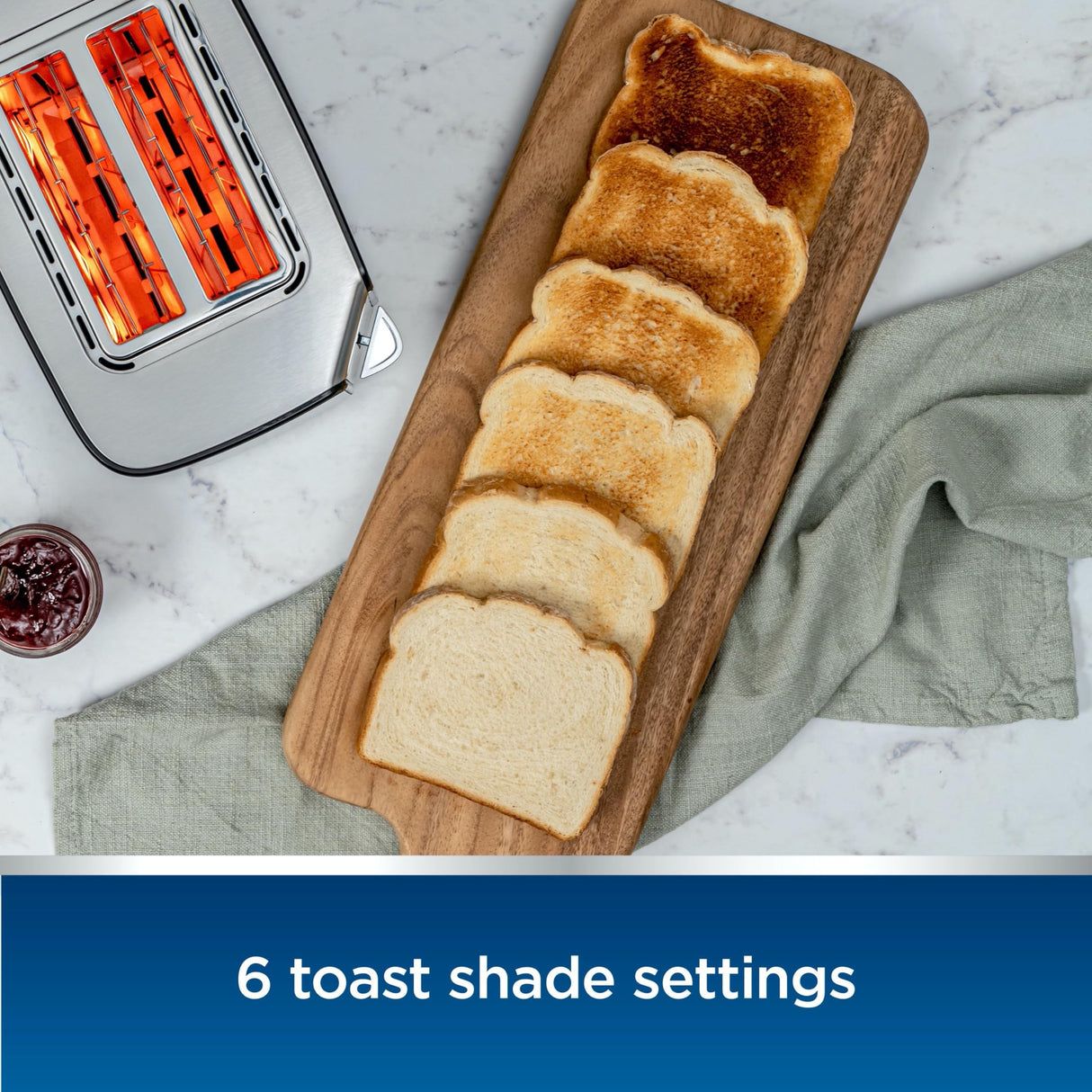 Oster 2-Slice Stainless Steel Digital Touchscreen Toaster with Quick-Check Lever and Digital Countdown Timer Oster