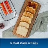 Oster 2-Slice Stainless Steel Digital Touchscreen Toaster with Quick-Check Lever and Digital Countdown Timer Oster