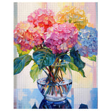 Hydrangea in Glass Vase Jigsaw Puzzle 1000 Pieces Puzzles for Adults, Blossom Flowers Jigsaw Puzzles for Challenging Family Activity Games DIY Puzzle for Home Wall Decor Gifts - 20 x 27 Inches Tucocoo