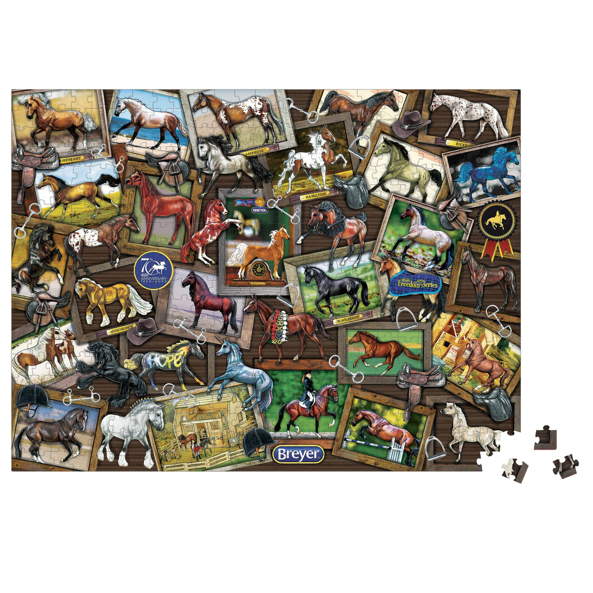 Breyer Horses World of Breyer Jigsaw Puzzle | 500 Pieces | 24" L x 18" H | Ages 8 and up | Item #8432 Breyer