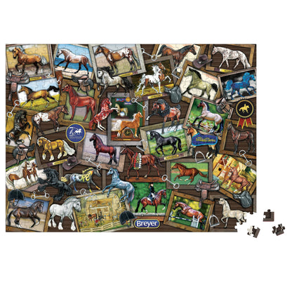 Breyer Horses World of Breyer Jigsaw Puzzle | 500 Pieces | 24" L x 18" H | Ages 8 and up | Item #8432