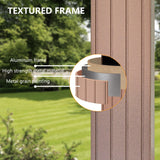 GAZEBEST 12x14 ft Hardtop Gazebo Outdoor Aluminum Patio Gazebo Double Roof Galvanized Steel Gazebo Canopy with Netting and Curtains,for Garden Patio,Patio Backyard,Deck and Lawns GAZEBEST