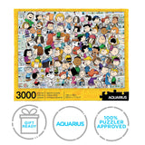 Aquarius Peanuts Cast Puzzle (3000 Piece Jigsaw Puzzle) - Officially Licensed Peanuts Merchandise & Collectibles - Glare Free - Precision Fit - 32 x 45 Inches AQUARIUS