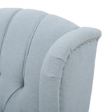 Christopher Knight Home Walter Fabric Recliner, Light Sky Dimensions: 34.75”D x 28.00”W x 41.25”H GDFStudio