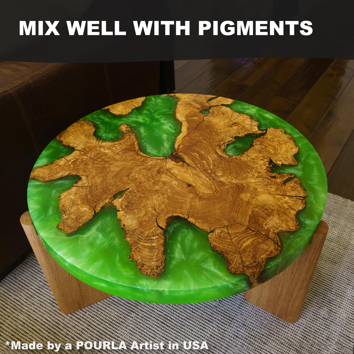 POURLA Deep Pour Epoxy Resin 1.5 Gallon, 2 to 4 Inch Pour Depth, Bubble Free, Low Viscosity, Heat Resistant Epoxy Resin for River Table, Carbon Fiber, and Crafts POURLA