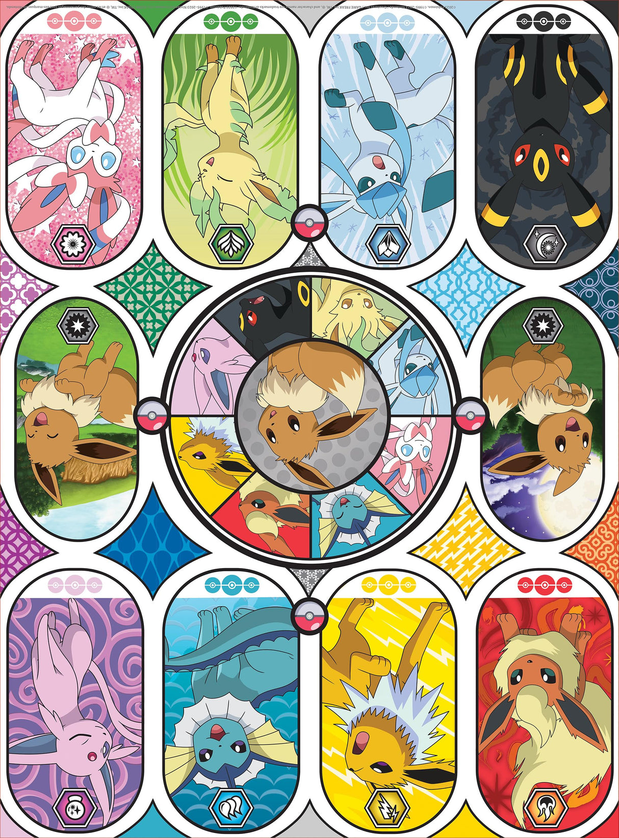 Buffalo Games - Silver Select - Pokemon- Windows of Eevee - 1000 Piece Jigsaw Puzzle for Adults -Challenging Puzzle Perfect for Game Nights - Finished Size is 26.75 x 19.75 Buffalo Games