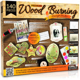 Scissor-Tailed Beginners Wood Burning Kit 140 Pieces. Best Gift Idea for Art & Craft Kit Lovers. Woodburning DIY Hobby Kits with 9 Large Wooden Plaques to Make Unique Wood Burning Projects Scissor-Tailed
