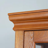 Ball & Cast Lighted Curio Cabinet,6-Tier Glass Display Cabinet with Adjustable Glass Shelves and Mirrored Back Panel for Living Room,E26 Light Blub not Included,Oak Ball & Cast