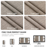 Joydeco Blackout Curtains for Bedroom - Natural Linen Curtains 84 inch Long, Thermal Insulated 100% Blackout 2 Panels Light Blocking Drapes, Rod Pocket & Back Tabs, Darkening Privacy for Living Room Joydeco