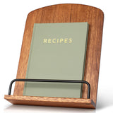 Beautiful Cookbook Stand for Your Kitchen Counter - Solid Wood Stand Easily Keeps Cook or Recipe Books Open for Convenient Cooking - Perfectly Fits Your iPad/Tablet and Enhances Any Kitchen Decor ZICOTO