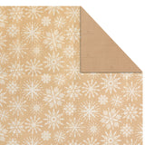 Hallmark Christmas Flat Wrapping Paper Sheets - Recyclable Kraft Gift Wrap Paper (12 Folded Sheets with Sticker Seals) Rustic Red Trucks, White Snowflakes, Merry Christmas Lettering Hallmark