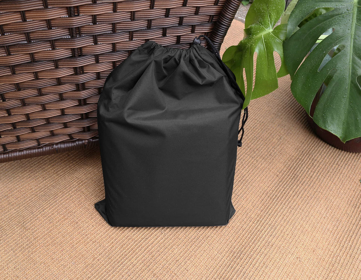 Baner Garden Patio Furniture Covers,Outdoor Furniture Cover Waterproof,Patio Furniture Set Covers for 3 Piece Outdoor Bistro,Patio Sofa Covers Set for 2 Chairs and Coffee Table,Black BANER GARDEN