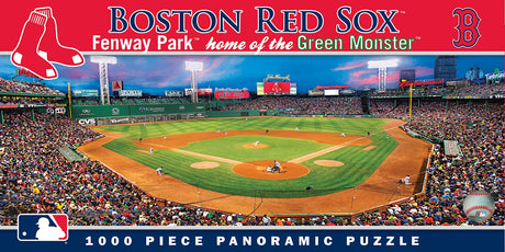 MasterPieces MLB Boston Red Sox Stadium Panoramic Jigsaw Puzzle,Fenway Park, Home of the Green Monster, 1000 Pieces Masterpieces