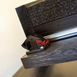 American Furniture Classics Gun Concealment Nightstand End Table, Chic Black with Honey Top American Furniture Classics