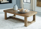 Signature Design by Ashley Cabalynn Traditional Farmhouse Coffee Table, Brown Signature Design by Ashley