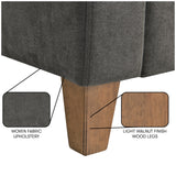 Serta® Armstrong 52" Soft Modern Sofa, Sloped Track Arms, Solid Wood Legs, Easy Assembly, Dream Coil® Comfort, Soft Woven Polyester Fabric, Gray Serta