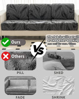 Cgeluy Sofa Cover Washable Sectional Couch Covers Sofa Slipcovers for 3 Cushion Couch Pet Friendly L Shaped Couch Protector Leaf Printed Covers for Dogs Kids Cgeluy